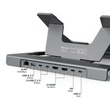 Sandberg stalak za prijenosnik s priključnom stanicom USB-C 8-u-1 | shoptok.hr