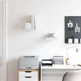  Stenska polica 2 pcs Beli marmor 23 x 23,5 x 4 cm, (5000201169) | Shoptok.si