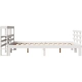  Okvir kreveta s uzglavljem bijeli 120 x 190 cm od borovine | shoptok.hr