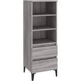 Maison Chic Visoka omara - Komoda - Predalnik Siva sonoma 40x36x110 cm inženirski les, (21719404) Cene