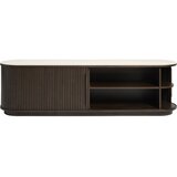 Unique Furniture TV omarica s keramično ploščo v temni naravni barvi 180x50x40 cm Enna – | Shoptok.si