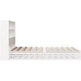 Krevet s regalom za knjige bez madraca bijeli 140x190cm od drva | Eponuda.ba