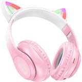 hoco. Slušalice bežične sa mikrofonom, Bluetooth - W42 Cat Ears, Cherry Blossom | shoptok.hr