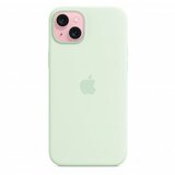 Apple iPhone 15 Plus Silicone Case with MagSafe - Soft Mint (mwng3zm/a) - maska za iPhone cene