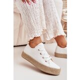 Boto Women's Platform Sneakers With Weaving White Princa | Shoptok.si