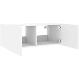  Zidni TV ormarić s LED svjetlima bijeli 80x35x31 cm | Eponuda.com