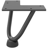 vidaXL Noge s ukosnicama za stolić za kavu 4 kom. antracit 10 cm puni čelik | shoptok.hr