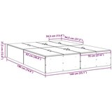  Krevet za pohranu Crni hrast 140x190 cm | shoptok.hr