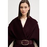 Elisabetta Franchi Vuneni pončo boja: bordo, CP67D56E2 | shoptok.hr