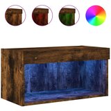 Maison Chic TV omarica - TV stojalo - Televizijska omarica z LED lučkami dimljeni hrast 60x30x30 cm, (21701498) Cene