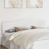 vidaXL Vzglavje z vzglavjem Svetlo Belo 200 cm Konstruiran les | Shoptok.si