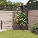  Vrtna saksija 3 pcs Smeđa 80 x 80 x 142 cm Plastika | shoptok.hr