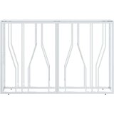 vidaXL Konzolna mizica srebrna 110x30x70 cm nerjaveče jeklo in steklo | Shoptok.si