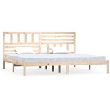  Posteljni okvir iz trdne borovine 200x200 cm, (20601659) | Shoptok.si