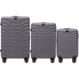 WINGS set od tri kofera od ABS materijala veličine V M S tamno sivi | shoptok.hr