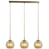 Lesnina XXXL Searchlight 1623-3AM - viseći luster na sajli PENDANT 3xE27/40W/230V, zlatna boja | Eponuda.com