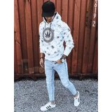 DStreet Bluza męska z nadrukiem biała | Shoptok.si