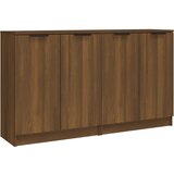 Maison Chic Komoda - Predalnik 2 kosa rjav hrast 60x30x70 cm konstruiran les, (21721292) | Shoptok.si