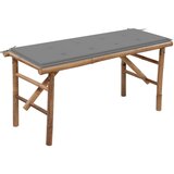  Sklopiva vrtna klupa s jastukom 118 cm od bambusa | shoptok.hr