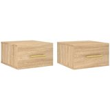Maison Chic Stenski Dvo delni komplet Nočne omarice - Nočne mize sonoma hrast 35x35x20 cm, (21687556) Cene