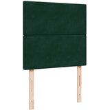 Box spring krevet s madracem tamnozeleni 90x190 cm baršunasti | shoptok.hr