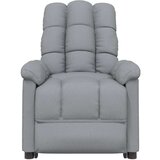 vidaXL Masažna fotelja od tkanine svjetlosiva | shoptok.hr