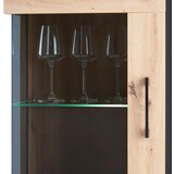 Mömax Vitrina Nature, Barva Hrasta, Črna | Shoptok.si