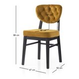 Hanah home Set trpezarijskih stolica Elma 777 V2, 2 dijela, oker | Eponuda.ba