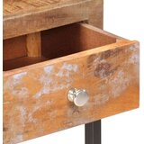 vidaXL Konzolna mizica zlata 90x30x75 cm trden predelan les | Shoptok.si