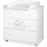 Klups previjalna komoda Sleeping bear white Cene