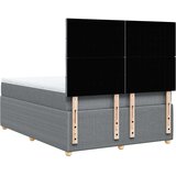 Krevet box spring s madracem svjetlosivi 140x200 cm od tkanine | shoptok.hr