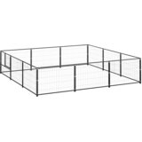  Kavez za pse crni 9 m² čelični | shoptok.hr