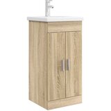 vidaXL Kopalniška omarica s pomivalnikom Sonoma hrast, (5000245286) | Shoptok.si