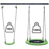 Lean Toys Vrtna gugalnica 2 v 1 z okvirjem – stabilna jeklena konstrukcija | Shoptok.si