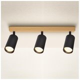  Brilagi - Spot svetiljka SELE 3xGU10/30W/230V crna/dekor hrasta | Eponuda.com
