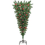  Obratno umetno osvetljeno božično drevo s setom kroglic 120 cm | Shoptok.si