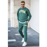 Madmext Sports Sweatsuit Set - Green - Regular fit Cene