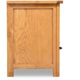 vidaXL TV omarica 90x35x48 cm trdna hrastovina | Shoptok.si