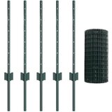 Euro ograda s 5 U postova Zelena 0.6x10 m Čelik | shoptok.hr