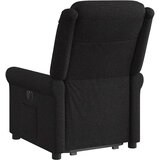  Naslonjač na podizanje od tkanine crni | shoptok.hr