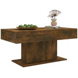  Stolić za kavu dimljeni hrast 96 x 50 x 45 cm konstruirano drvo | shoptok.hr