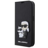 Karl Lagerfeld NFT ovitek KLBKP13XSANKCPK za iPhone 13 Pro Max knjiga črna - Saffiano Karl and Choupette | Shoptok.si