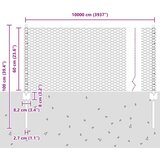  Ograje 11 kosov U-kanal 60 cm pocinkano jeklo, Šesterokotna ograja 0.6x100 m pocinkano jeklo | Shoptok.si