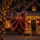 LED svjetleća mašna LOVIISA 70 LED lampica Crvena 50 x 51 cm | shoptok.hr