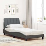  Krevet s madracem Hanko tamnosivi 90x200 cm od tkanine | shoptok.hr