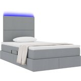 vidaXL Postelja z dodatnim prostorom za shranjevanje in LED osvetlitvijo, (5000105690) | Shoptok.si