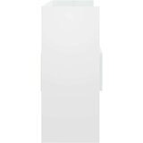 vidaXL Komoda visok sijaj bela 105x30x70 cm iverna plošča | Shoptok.si