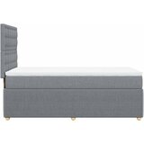  Okvir kreveta s oprugama i madrac svjetlosivi 80x200cm tkanina | shoptok.hr