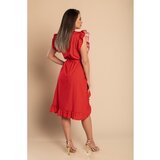Fenzy Midi Obleka S Potiskom Pik, Rdeča | Shoptok.si