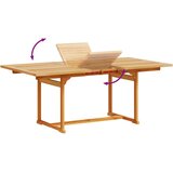  5-dijelni vrtni blagovaonski set od drva bagrema i tekstilena | shoptok.hr